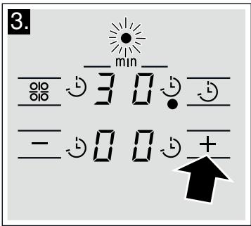 BOSCH PKF645R14E - Réglage de la durée - 2