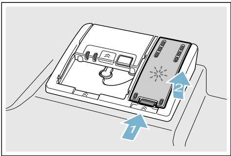 BOSCH SMS68TI01E SUPER SILENCE PLUS - Voici comment rajouter du liquide de rinçage : - 1