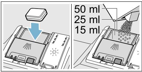 BOSCH SMS68TI01E SUPER SILENCE PLUS - Remplir du détergent - 1