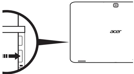 ACER ICONIA TAB W700P - Installer une carte SIM (seulement pour les modèles Wi-Fi+3G) - 1