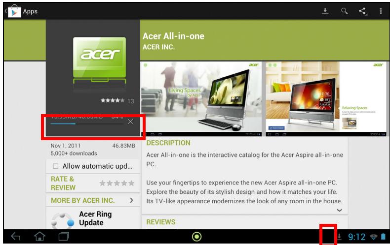 ACER ICONIA TAB W700P - Google Play - 4