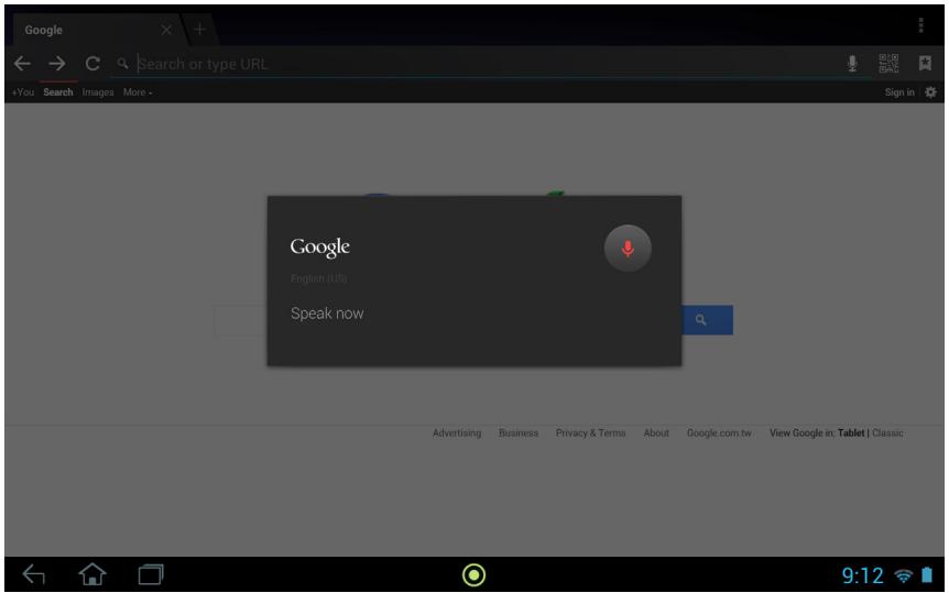 ACER ICONIA TAB W700P - Recherche vocale - 1