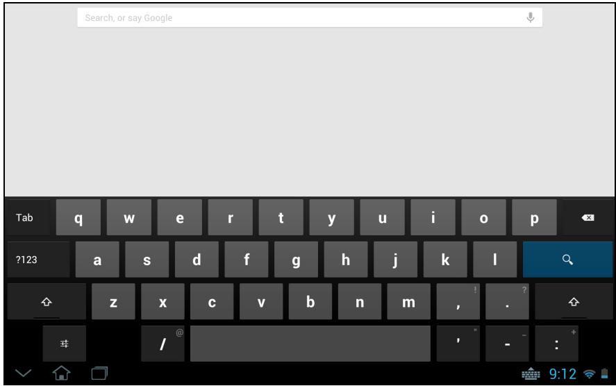 ACER ICONIA TAB W700P - Le clavier de l'écran - 1
