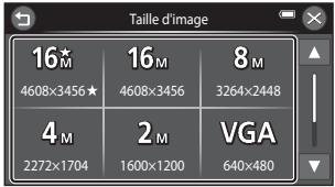 NIKON COOLPIX S6300 - Touchez une option pour appliquer le réglage. - 1