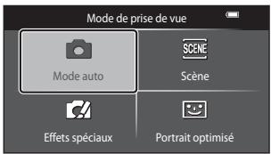 NIKON COOLPIX S6300 - Touchez l'icone du mode de prise de vue de votrechoix. - 1
