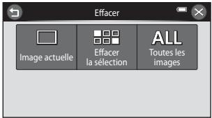 NIKON COOLPIX S6300 - Touchez la méthode d'effacement souhaitée. - 1