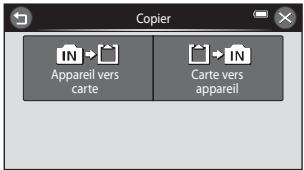 NIKON COOLPIX S6300 - Touchez l'option de votre choix dans l'écran de copie. - 1