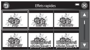NIKON COOLPIX S6300 - Touchez l'effet souhaité. - 1