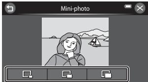 NIKON COOLPIX S6300 - Touchez l'icone de la taille de copie réduite voulue. - 1
