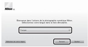 NIKON COOLPIX S6300 - Sélectionnez une langue dans la boite de dialogue de selection de la langue pour ouvrir la fenêtre d'installation. - 1