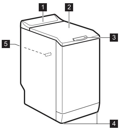 FAURE FWQ61229WC - VUE D'ENSEMBLE DE L'APPAREIL - 1
