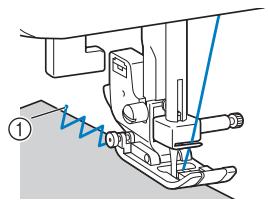 BROTHER DS 140 - Utilisation du pied zigzag - 1