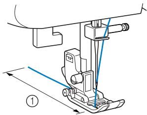 BROTHER DS 140 - Démarrage du travail de couture - 4