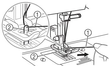 BROTHER J14 - Comment faire sorting le fil de dessous - 2