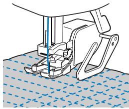 BROTHER CS 10 - Utilisation du guide de quilting en option - 6