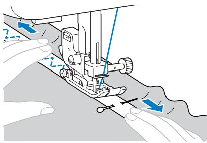 BROTHER CS 10 - Fixation d'un élastique - 1