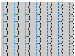BROTHER CS 10 - Points bordure repliés - 3