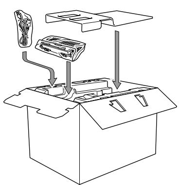 BROTHER FAX-8360P - Emballage et transport de l'appareil - 8