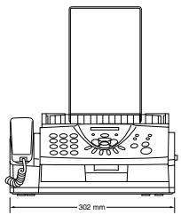 BROTHER FAX-T102 - Dimensions - 2