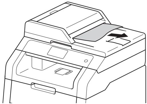 BROTHER DCP-9020CDW - Le document est coincide au niveau du bac de sortie - 1