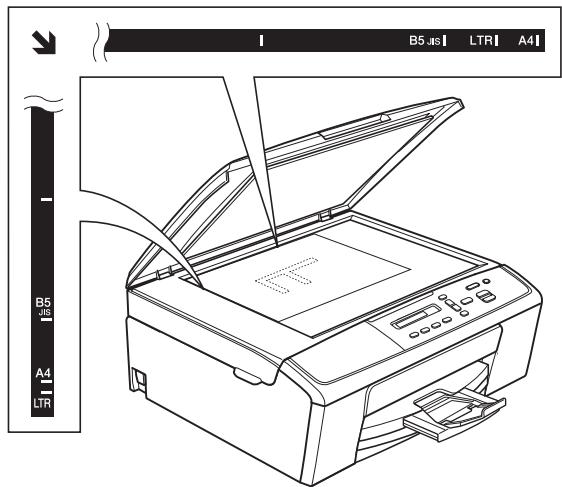 BROTHER DCP-J315W - Comment charger des documents - 1