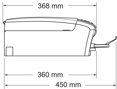 BROTHER DCP-J315W - Dimensions - 2