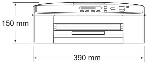 BROTHER DCP-J315W - Dimensions - 1
