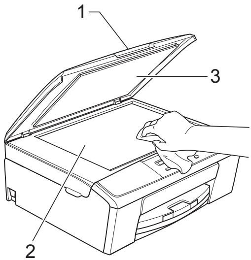 BROTHER DCP-J315W - Nettoyage de la vitre du scanner - 1