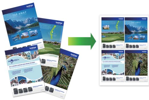BROTHER DCP-L2500D - Imprimer plusieurs pages sur une feuille de papier (N en 1) (Windows®) - 1