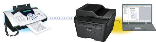 BROTHER DCP-L2500D - Recevoir des fax sur votre ordinateur (Windows uniquement) - 1