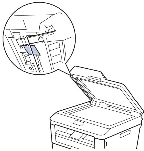 BROTHER DCP-L2540DN - Retirez les petits débris de papier coincés dans le chargeur automatique de documents - 1