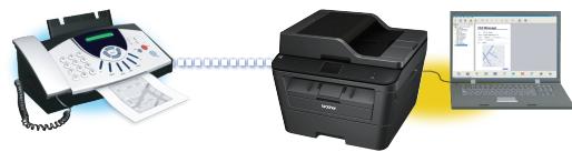 BROTHER MFC-L2720DW - Recevoir des fax sur votre ordinateur (windows® uniquement) - 1