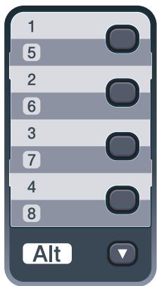 BROTHER MFC-9120CN - Enregistrement des numéros des monotouche - 1