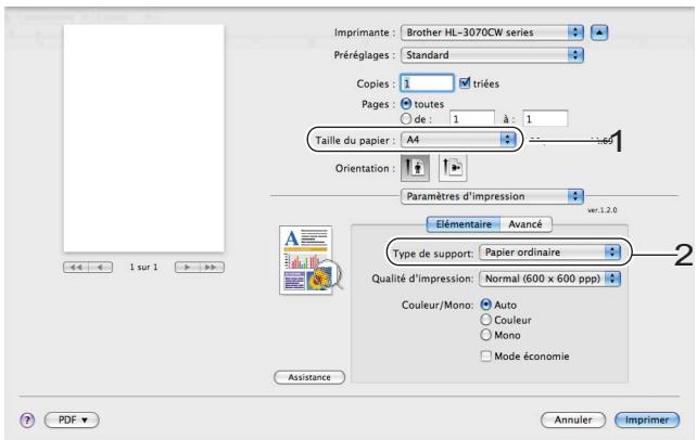 BROTHER HL-3040CN - - Pilote d'imprimante Macintosh - 1