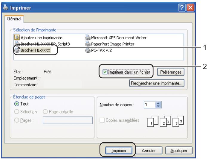 BROTHER HL-4570CDWT - Création d'un fichier PRN ou postscript® 3™ uniquement pour l'impression directe - 1