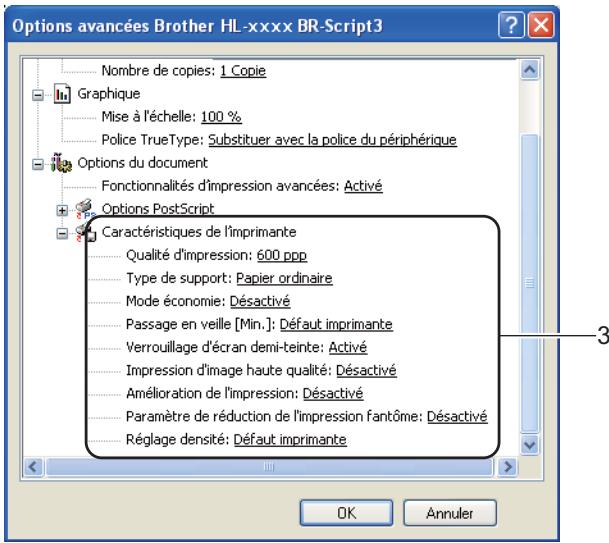 BROTHER HL-6180DW - Options avances - 2