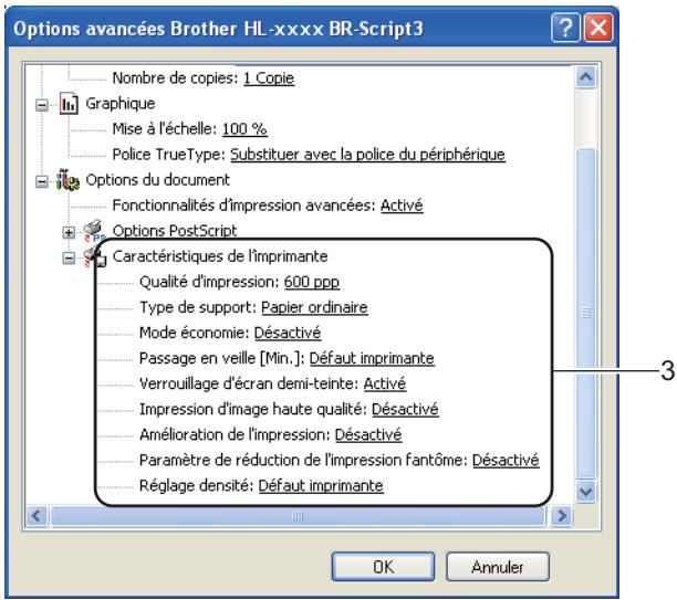 BROTHER HL-5450DNT - Options avances - 2