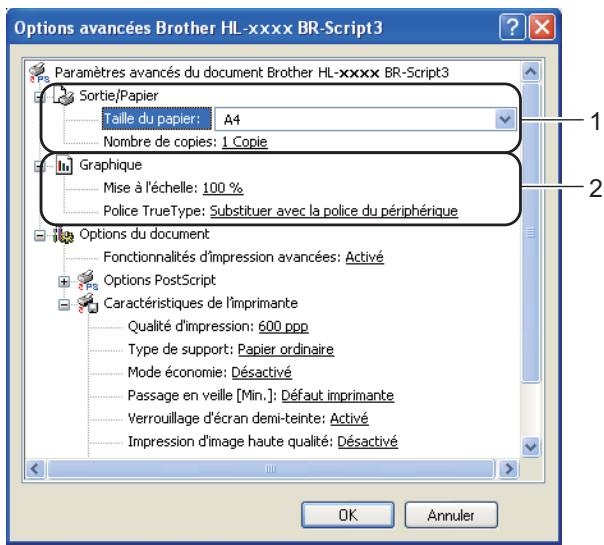 BROTHER HL-5450DNT - Options avances - 1