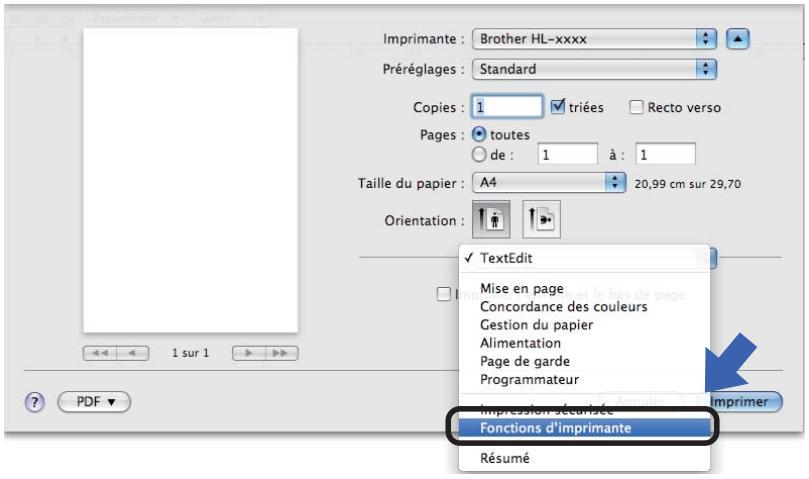 BROTHER HL-5450DNT - Choix des options d'impression - 1