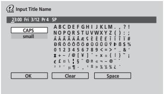 PIONEER DVR-640H-AV (RCS-606H - Mettez en surbrillance le titre à nommer (ou à renomer). - 4