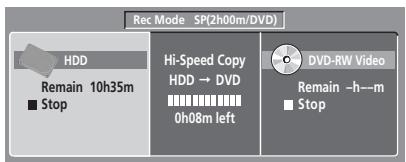 PIONEER DVR-640H-AV (RCS-606H - Affichage des informations concernant le disque dur ou le disque charge - 1