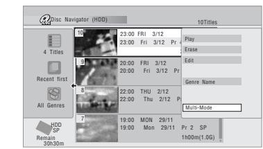 PIONEER DVR-640H-AV (RCS-606H - Sélectionnez 'Multi-Mode' sur le menu des commandes. - 1