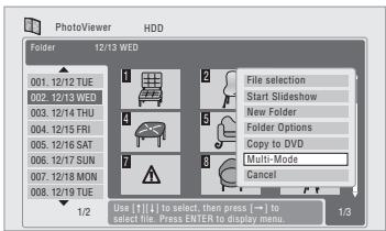 PIONEER DVR-640H-AV (RCS-606H - Sélection de plusieurs fichiers ou dossiers - 1