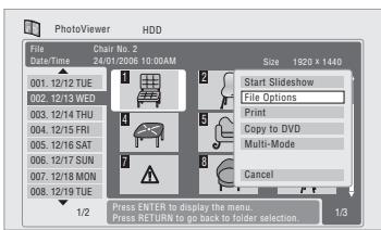 PIONEER DVR-640H-AV (RCS-606H - Effacement d'un fichier ou d'un dossier - 1