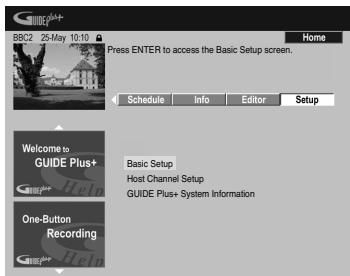 PIONEER DVR-640H-AV (RCS-606H - Modification de la configuration de GUIDE Plus+ - 1