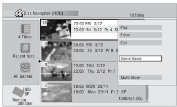 PIONEER DVR-640H-AV (RCS-606H - Genre Name - 1