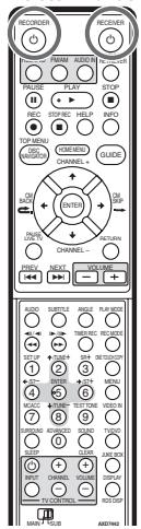 PIONEER DVR-640H-AV (RCS-606H - Mise sous tension - 1