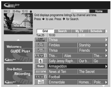 PIONEER DVR-640H-AV (RCS-606H - 1GUIDE Affichez I'ecran GUIDE Plus+. - 1