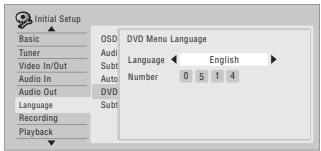 PIONEER DVR-640H-AV (RCS-606H - Selectionnez la langue que vous désirez. - 1