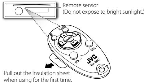 JVC KD-R441 - Remote control (RM-RK52) - 1